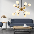 Nordic gold glass ball  chandelier pendant hanging light for livingroom